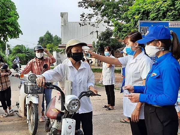 Kiểm soát phòng, chống dịch Covid-19 tại Bắc Giang. (Nguồn: SK&ĐS)