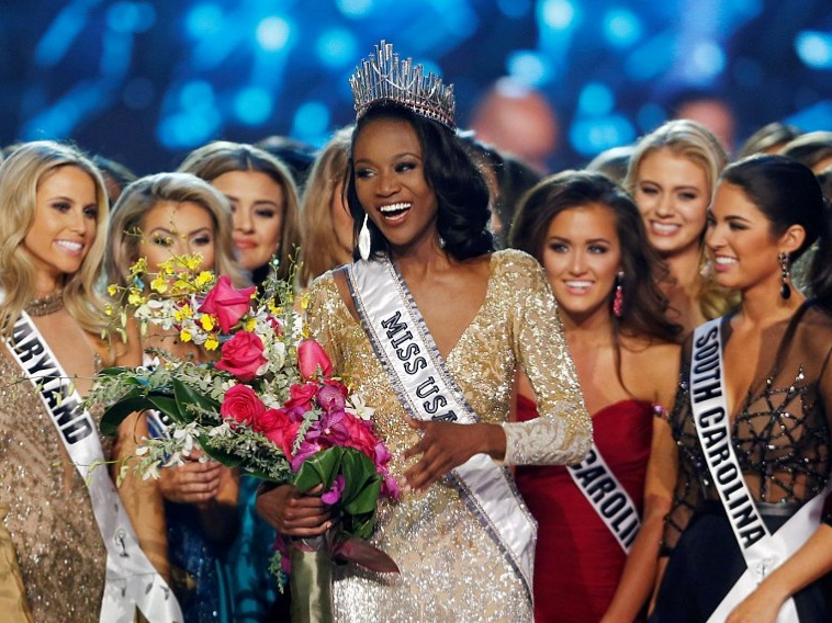 Nữ quân nhân đầu tiên đăng quang Hoa hậu Mỹ