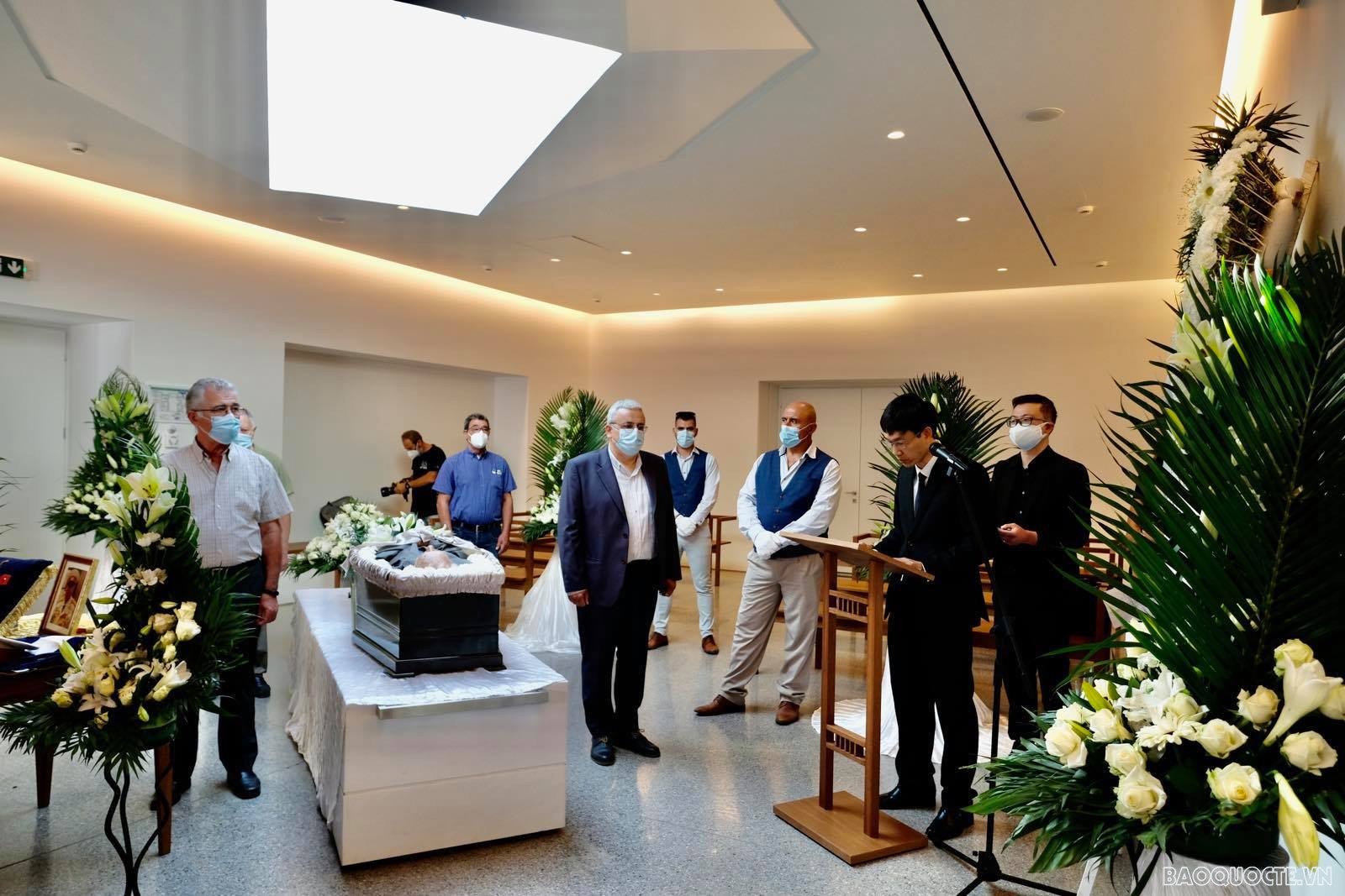 Lễ tang Anh hùng lực lượng vũ trang Kostas Sarantidis Nguyễn Văn Lập