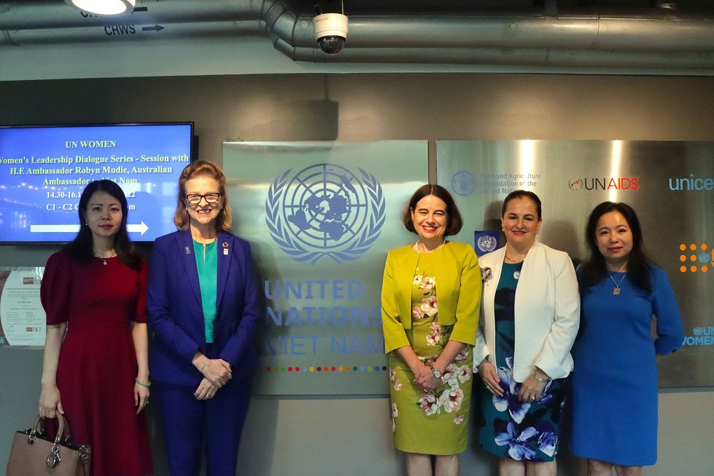 Các diễn giả tham gia đối thoại. (Nguồn: UN)