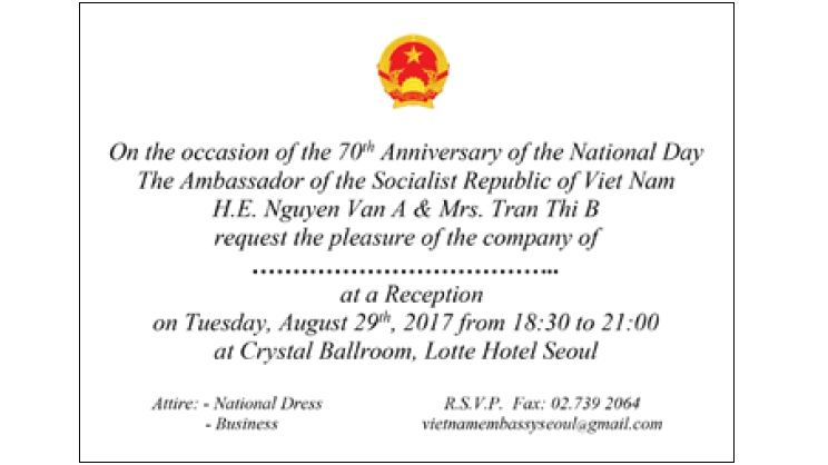 Quy trình tổ chức tiệc chiêu đãi Quốc khánh 2/9 (phần 2)