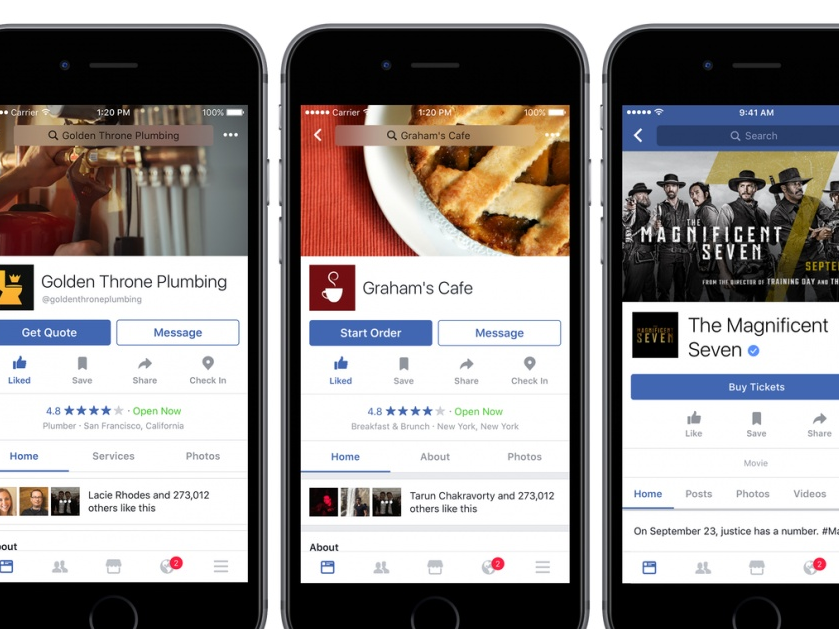 Người dùng sớm có thể đặt đồ ăn qua Facebook