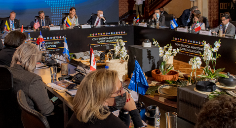 Ngoại trưởng Colombia đã chủ trì Hội nghị Ngoại trưởng châu Mỹ về di cư ngày 20/10. (Nguồn: Bộ Ngoại giao Colombia)