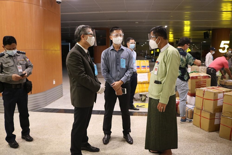 Đại diện cho vùng Mandalay bày tỏ biết ơn chính phủ và nhân dân Việt Nam. (Nguồn: ĐSQ VN tại Myanmar) Đại diện cho vùng Mandalay bày tỏ biết ơn chính phủ và nhân dân Việt Nam. (Nguồn: ĐSQ VN tại Myanmar)