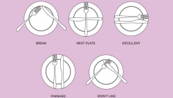 Những thông điệp ẩn sau 5 cách đặt dao dĩa