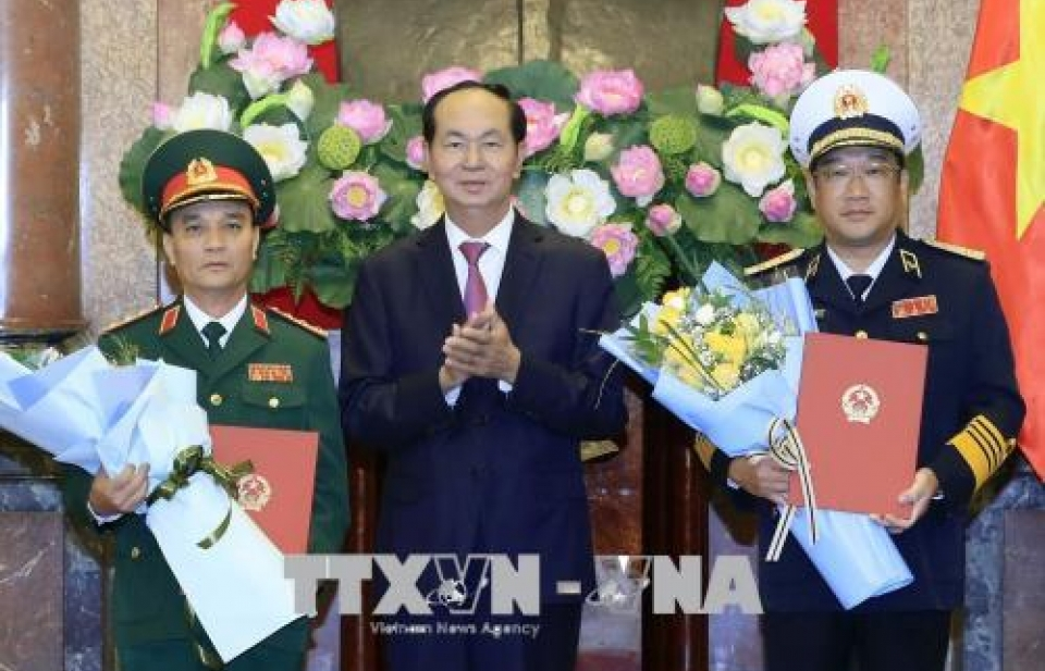 Chủ tịch nước thăng quân hàm cho các sĩ quan cấp tướng