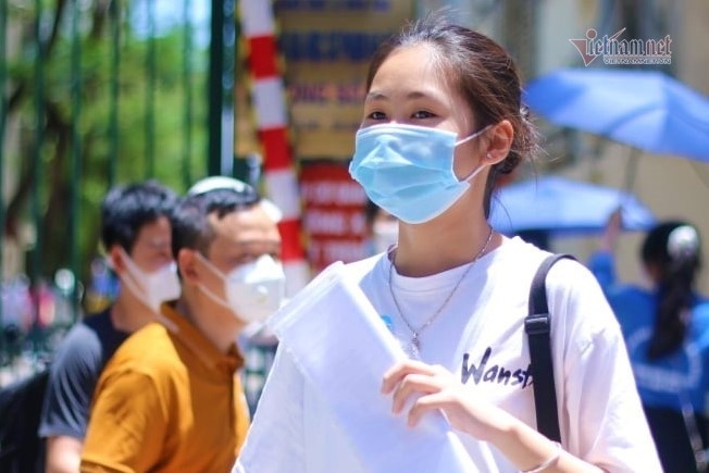 Thí sinh dự thi vào lớp 10 tại Hà Nội năm 2021. Ảnh: Thanh Hùng