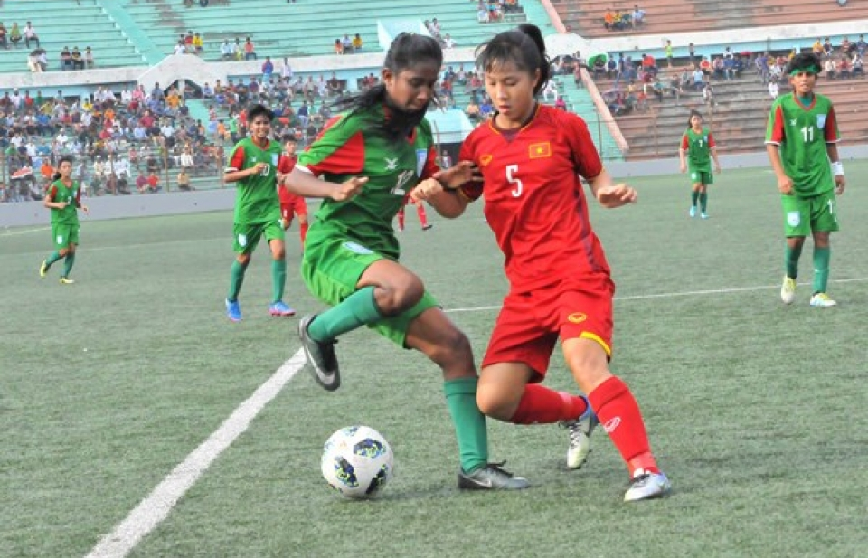 U16 nữ Việt Nam giành vé đi tiếp tại vòng loại U16 nữ châu Á