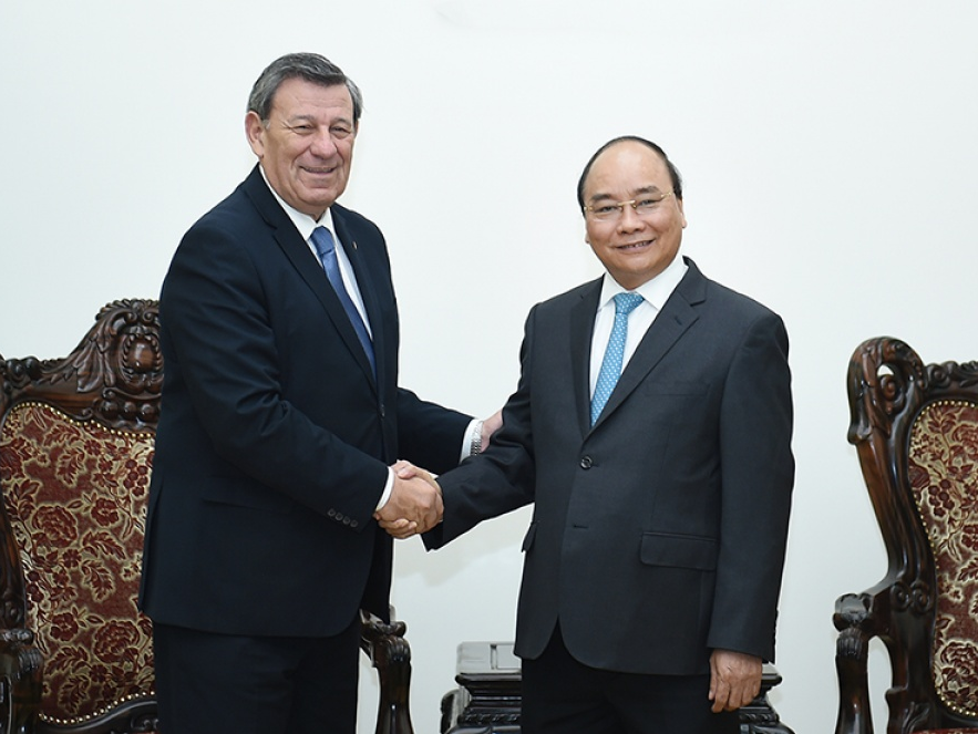 Thủ tướng tiếp Bộ trưởng Ngoại giao CH Đông Uruguay