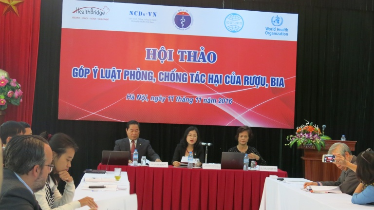 Hội thảo "Góp ý Luật phòng, chống tác hại của rượu, bia”