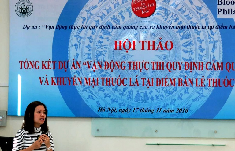 37% điểm bán lẻ vi phạm quy định cấm quảng cáo thuốc lá