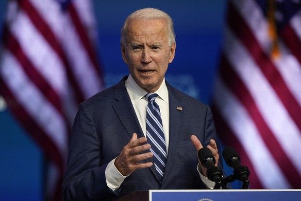 Ứng viên đảng Dân chủ trong cuộc bầu cử Mỹ 2020 Joe Biden phát biểu tại nhà hát Nữ hoàng ở Wilmington, Delaware, Mỹ, ngày 10/11. (Nguồn: AP) Bầu cử Tổng thống Mỹ 2020: Kết thúc kiểm phiếu, ông Biden giành 306 phiếu đại cử tri, ông Trump hết đường 'lật ngược thế cờ'