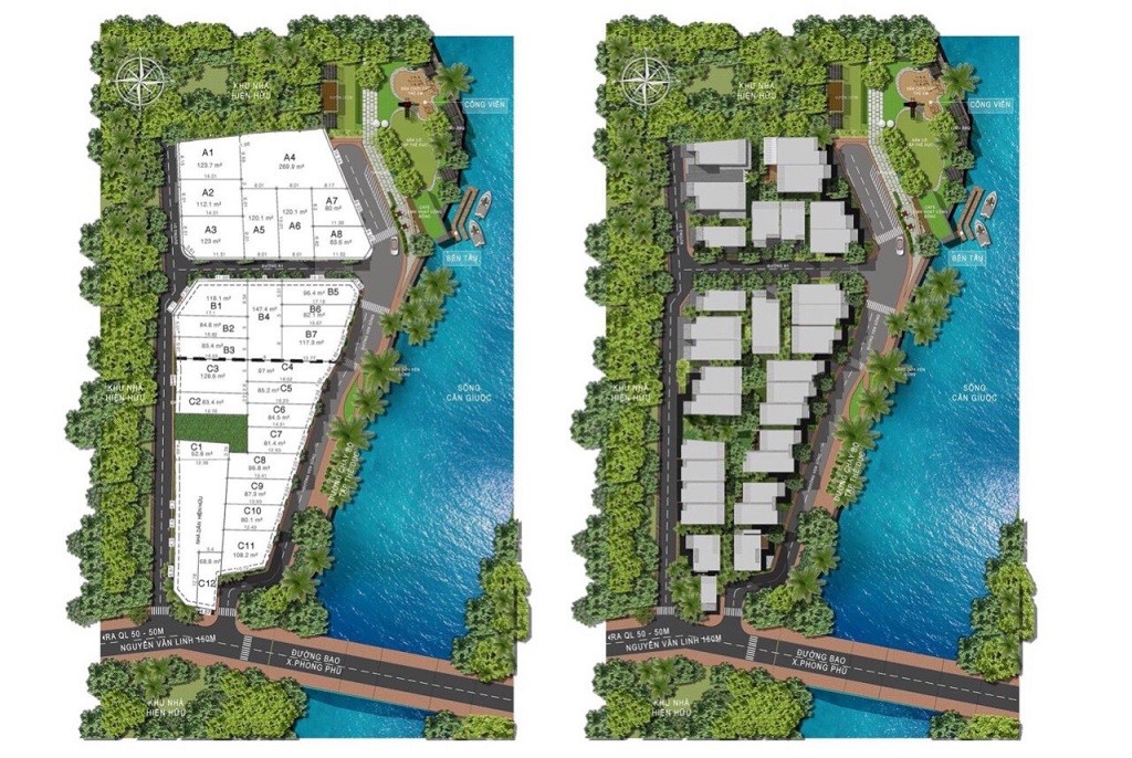 Phối cảnh Dự án Phong Phú Riverside. (VPI)