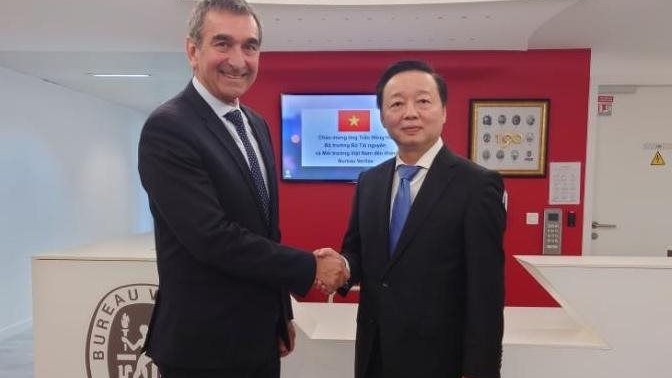 Thúc đẩy hợp tác giữa Bộ Tài nguyên & Môi trường với Tập đoàn Bureau Veritas của Pháp