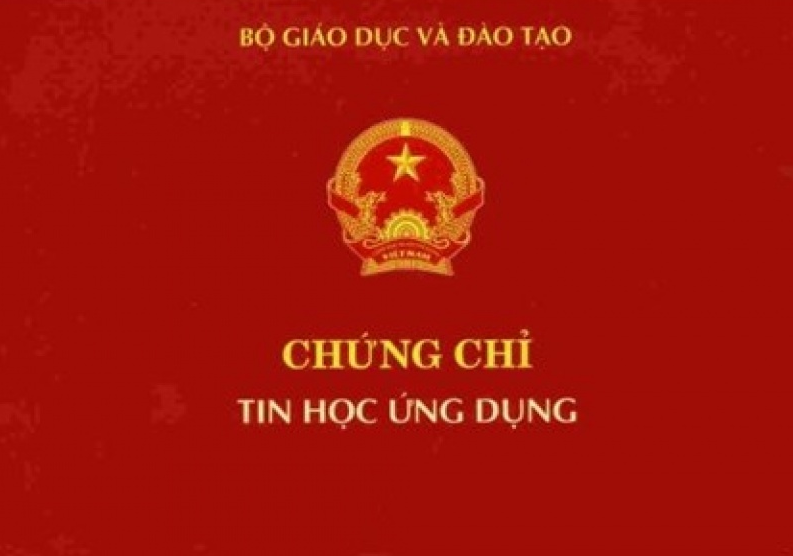 Dừng việc cấp phôi chứng chỉ tin học ứng dụng A,B,C từ ngày 15/12 tới