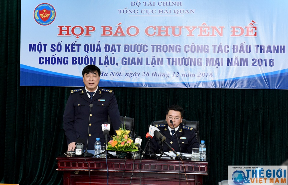 Năm 2016: Hải quan phát hiện, bắt giữ, xử lý 15.489 vụ buôn lậu