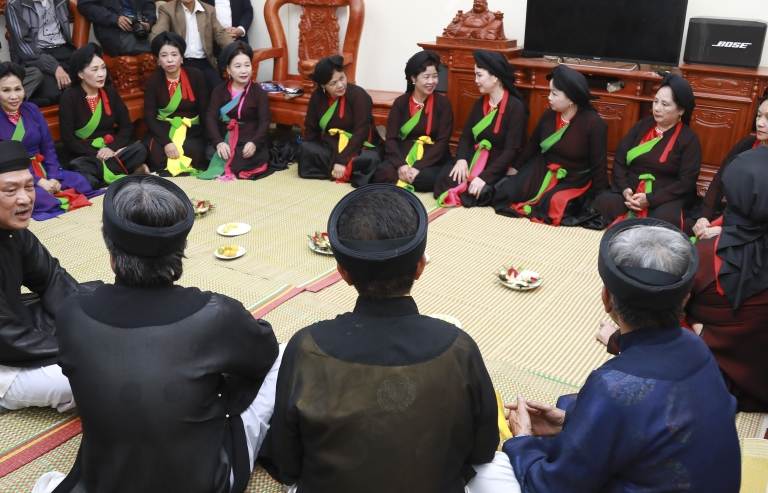 Độc đáo phong tục Hát canh ở làng Quan họ