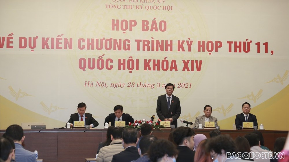 Văn phòng Quốc hội họp báo Dự kiến chương trình Kỳ họp thứ 11, Quốc hội khóa 14