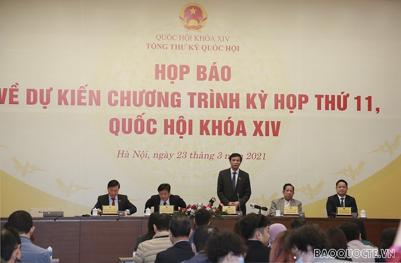 Văn phòng Quốc hội họp báo Dự kiến chương trình Kỳ họp thứ 11, Quốc hội khóa 14