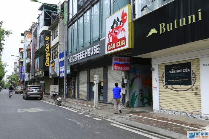 duong pho ha noi giua mua covid 19