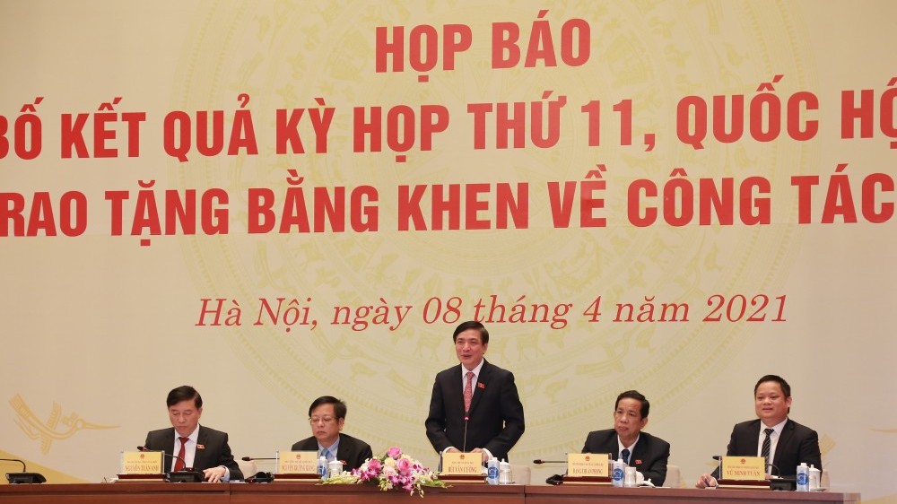 Công bố kết quả kỳ họp thứ 11, Quốc hội khóa XIV