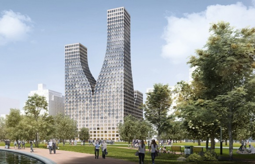 Trang trí nghệ thuật cho các tòa nhà cao tầng ở New York