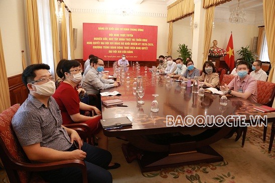 Đảng bộ Khối các cơ quan Trung ương tổ chức Hội nghị trực tuyến học tập và triển khai Nghị quyết Đại hội XIII