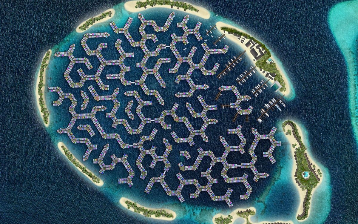Maldives, nơi thành phố nổi đang hình thành