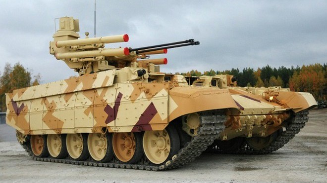 Nga thử nghiệm xe chiến đấu Terminator tại cuộc tập trận Zapad-2021