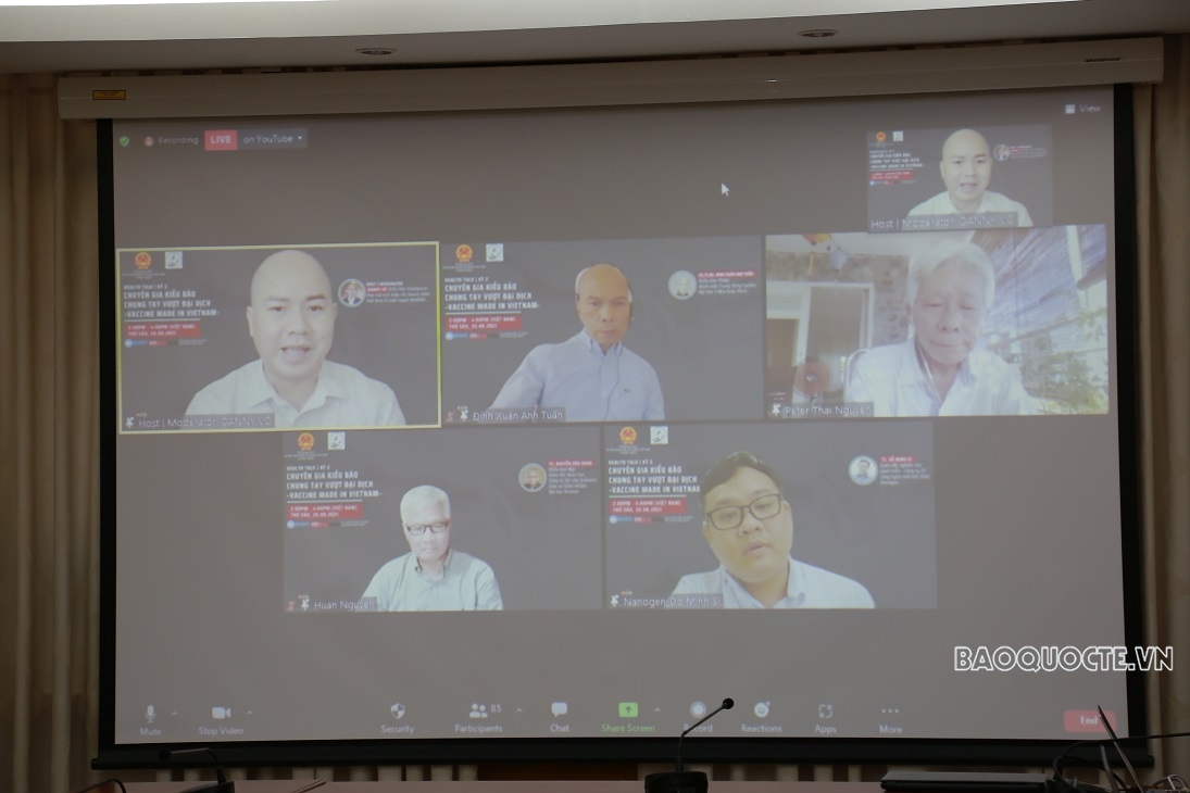 Tọa đàm trực tuyến  “Chuyên gia kiều bào chung tay vượt đại dịch - Vaccine Made in Vietnam”