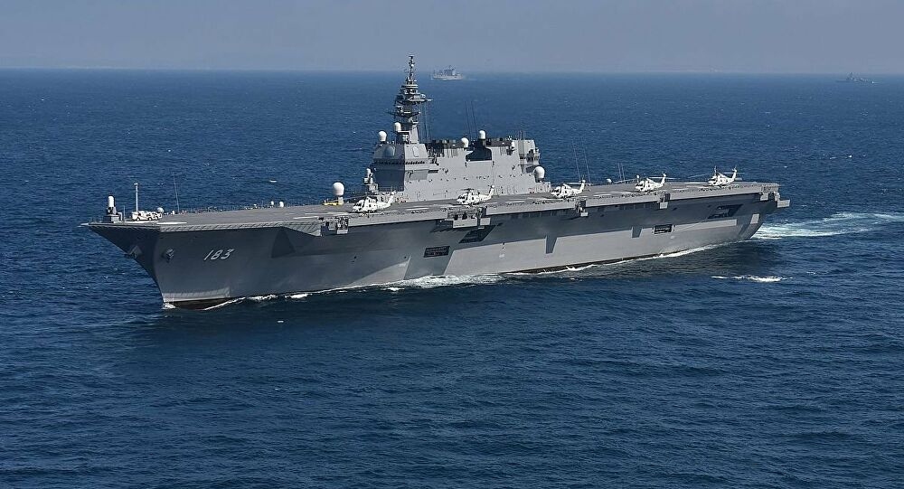 Tàu sân bay Izumo của Nhật Bản luyện tập chiến đấu để làm gì?