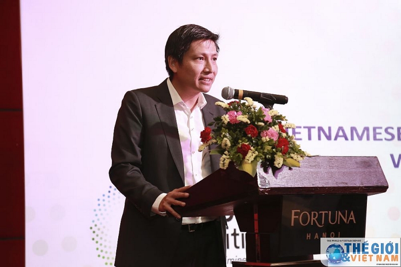 Ông Đỗ Hoàng Tùng, Phó Cục trưởng Cục Lãnh sự phát biểu tại hội thảo. (Ảnh: Trung Hiếu) Hội thảo tập huấn về cung cấp hỗ trợ có chất lượng đối với lao động nữ di cư