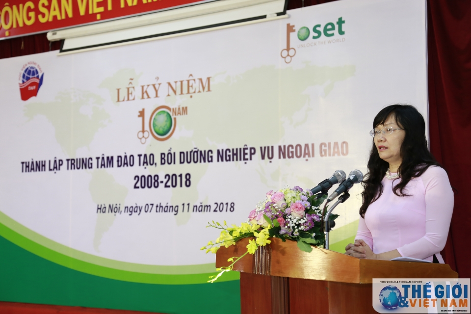 Lễ kỷ niệm 10 năm thành lập Trung tâm Đào tạo Bồi dưỡng Nghiệp vụ Ngoại giao le ky niem 10 nam thanh lap trung tam dao tao boi duong nghiep vu ngoai giao