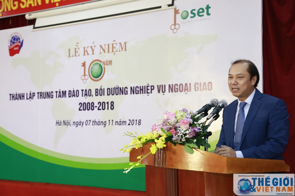 Lễ kỷ niệm 10 năm thành lập Trung tâm Đào tạo Bồi dưỡng Nghiệp vụ Ngoại giao le ky niem 10 nam thanh lap trung tam dao tao boi duong nghiep vu ngoai giao