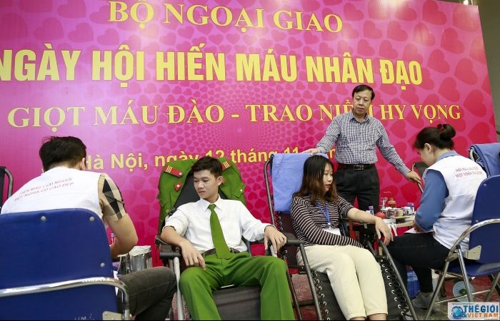 Bộ Ngoại giao tổ chức Ngày hội hiến máu nhân đạo