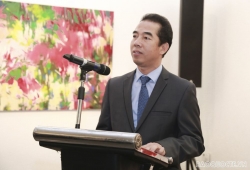 Thứ trưởng Bộ Ngoại giao Tô Anh Dũng dự khai mạc triển lãm tranh của nữ họa sĩ Ba Lan