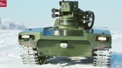 Robot Marker của Nga thể hiện khả năng vượt sông ấn tượng