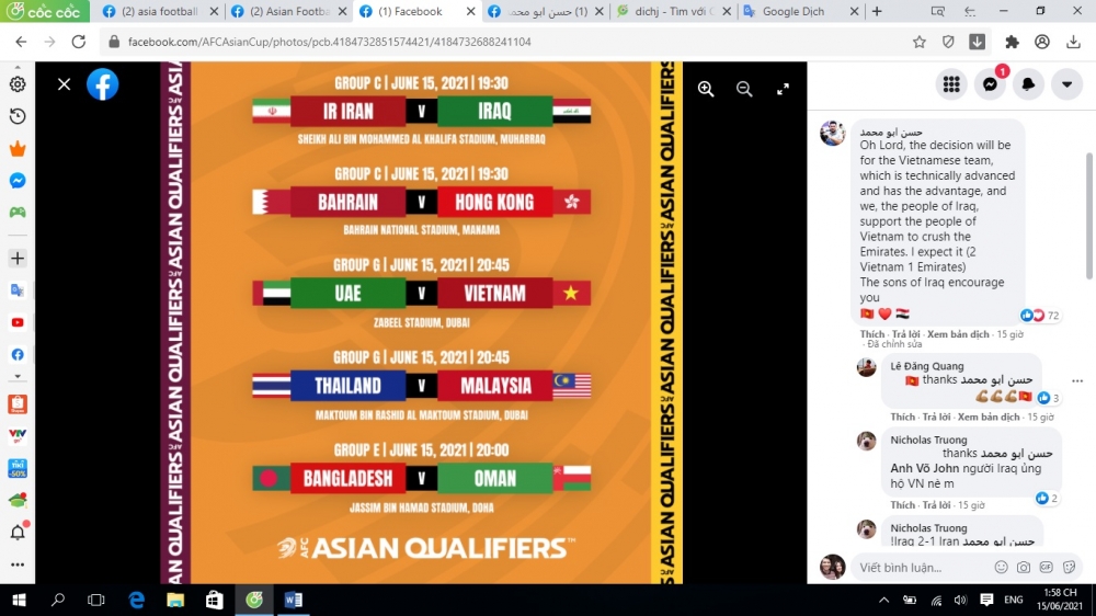 Trận Việt Nam vs UAE: Cổ động viên khắp châu Á gửi lời 'có cánh' đến thầy trò HLV Park Hang Seo Trận Việt Nam vs UAE: Cổ động viên khắp châu Á gửi lời 'có cánh' đến thầy trò HLV Park Hang Seo