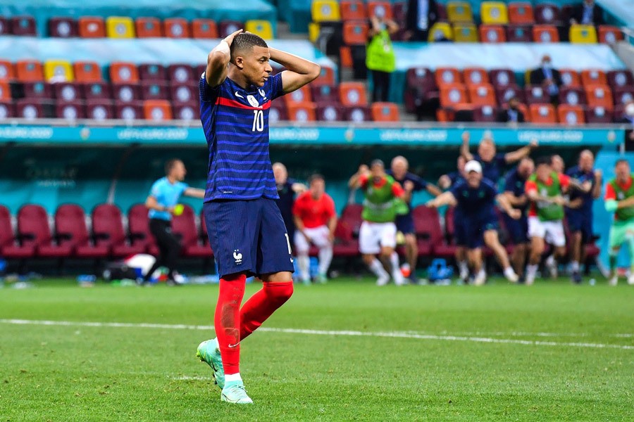 Mbappe không ghi bàn sau 390 phút ở EURO 2021. (Nguồn: Vietnamnet) Mbappe không ghi bàn sau 390 phút ở EURO 2021. (Nguồn: Vietnamnet)