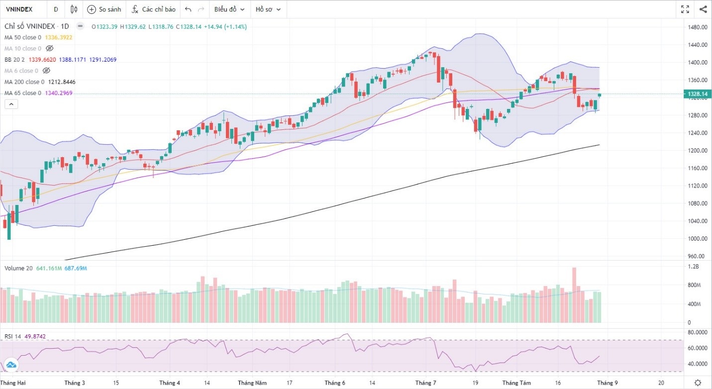 Đồ thị Vnindex. (Nguồn: Fireant.vn)