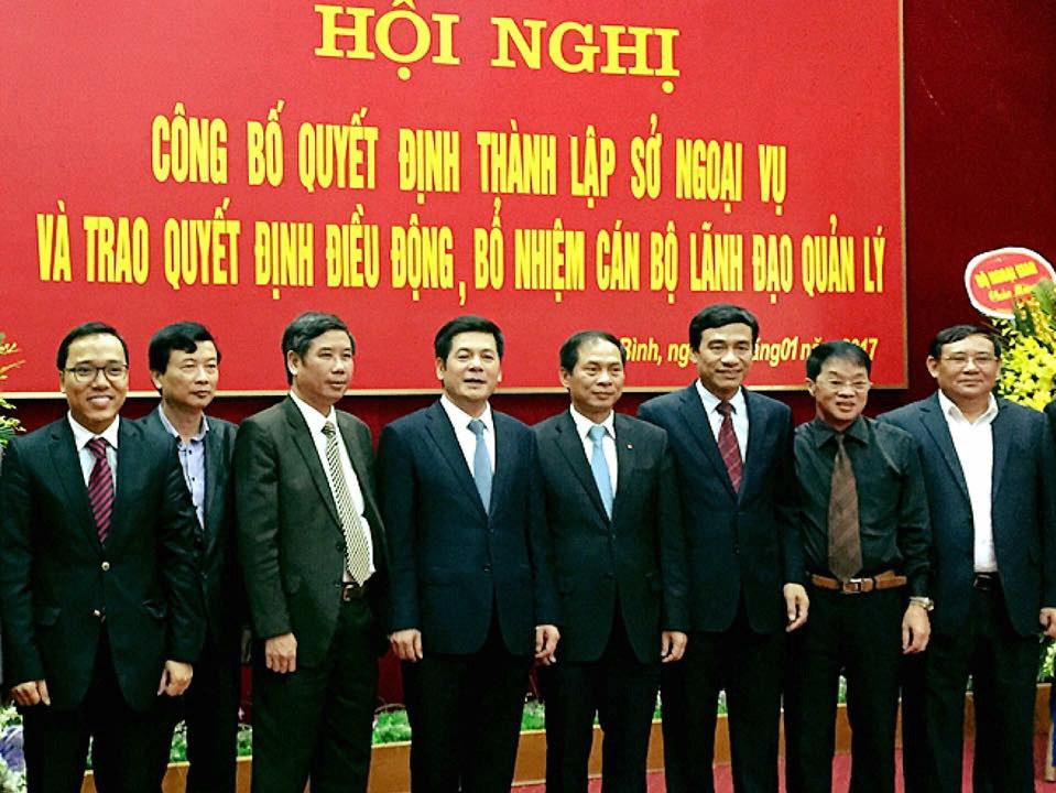 Công bố quyết định thành lập Sở Ngoại vụ tỉnh Thái Bình