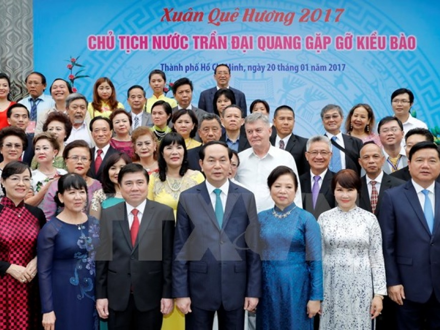 Chủ tịch nước gặp gỡ các đại biểu kiều bào về nước đón Tết