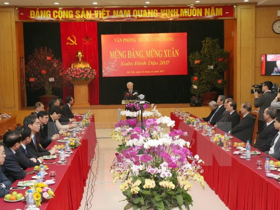 Tổng Bí thư ghi nhận đóng góp của VPTƯ Đảng vào thành tựu chung