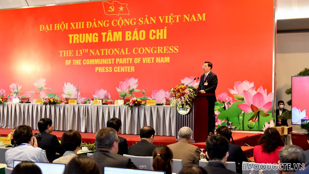 Khai trương Trung tâm Báo chí phục vụ Đại hội XIII của Đảng