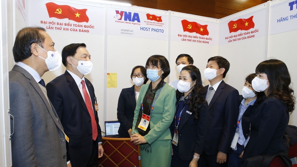 Trung tâm Báo chí Đại hội XIII vận hành hiệu quả trong bối cảnh dịch Covid-19