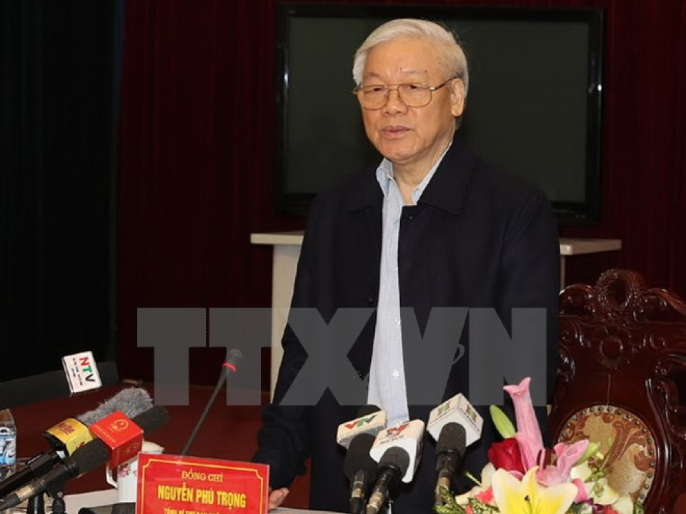 Tổng Bí thư Nguyễn Phú Trọng thăm, làm việc tại tỉnh Nam Định