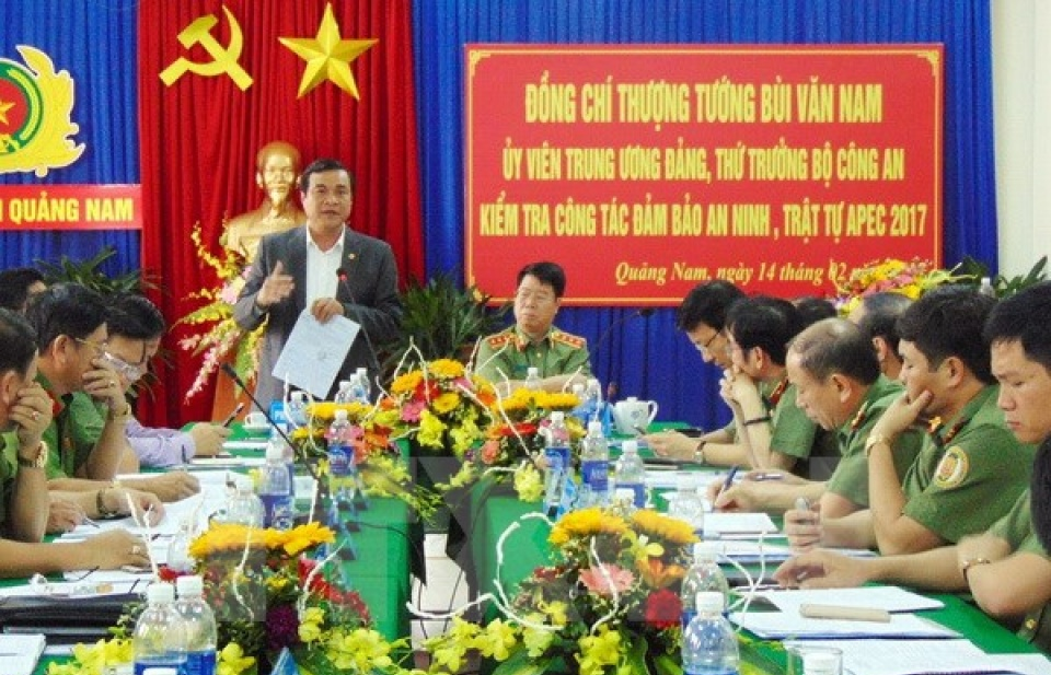 Quảng Nam đảm bảo an ninh phục vụ các hoạt động APEC 2017