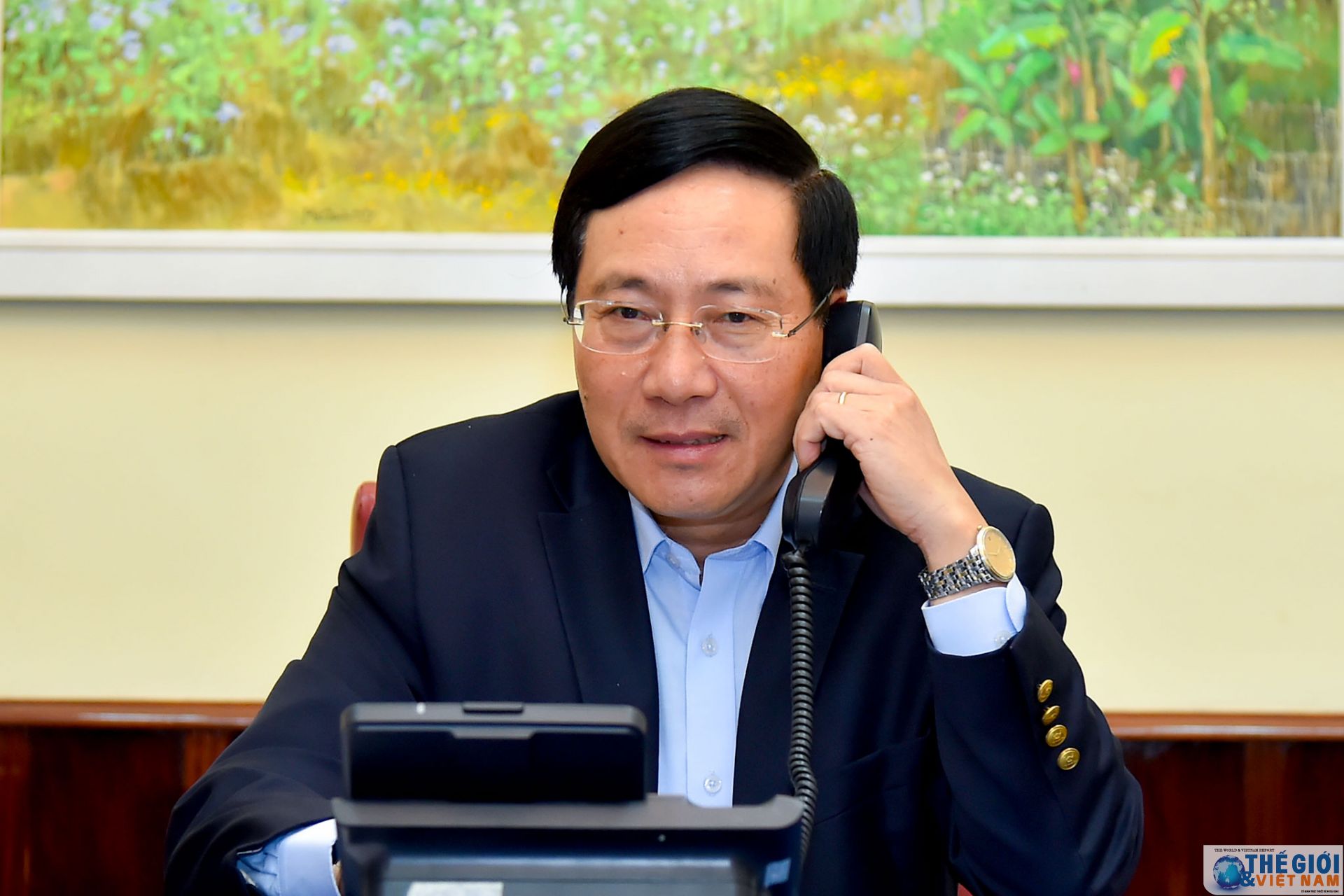 Phó Thủ tướng Phạm Bình Minh điện đàm với Ngoại trưởng Hàn Quốc Kang Kyung Wha