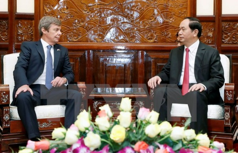 Chủ tịch nước tiếp Đại sứ Czech, Argentina, Mông Cổ, Myanmar, Senegal và Guinea Xích Đạo trình Quốc thư