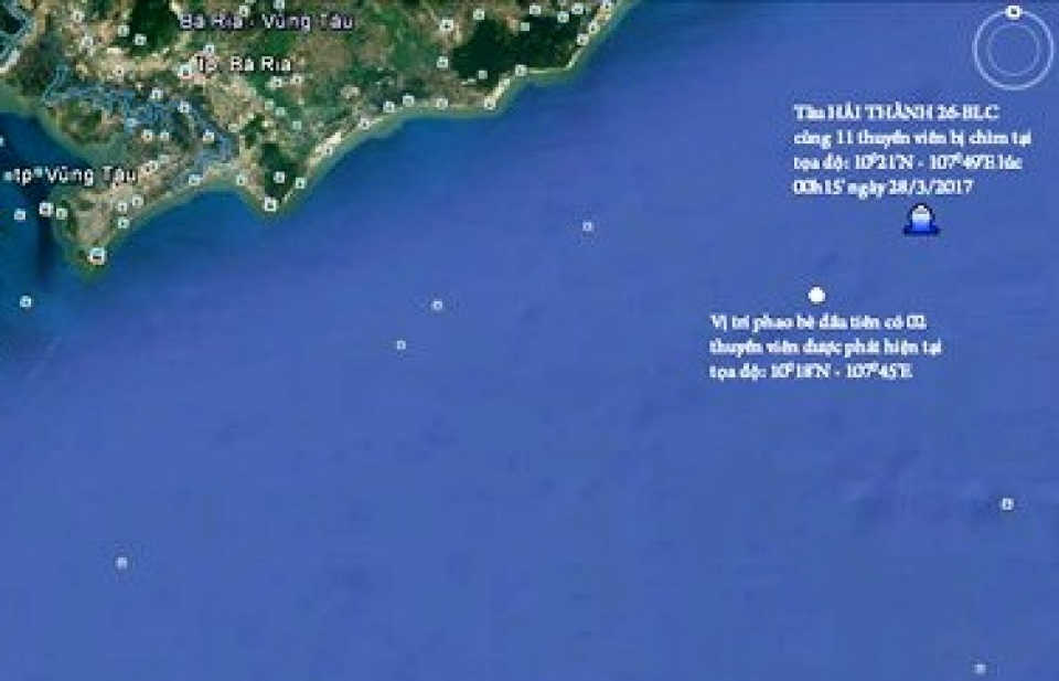 Chính phủ gửi thư khen các lực lượng cứu nạn tàu Hải Thành